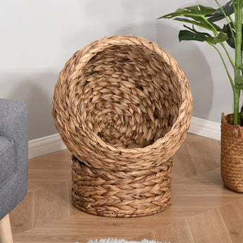 D30-105_braided_banana_leaf_elevated_cat_bed_basket_natural_brown