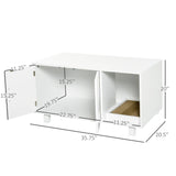 D31-016WT_Cat_Litter_Box_Enclosure_&_House_with_End_Table_Design