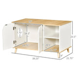 D31-026V01_Cat_Litter_Box_Enclosure_with_Multiple_Storage_Places_and_Adjustable_Partition