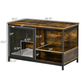 D30-500V01_Wood_&_Steel_End_Table_Pet_House