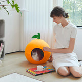 VT-6970279014234_Tangerine_Felt_Pet_Bed