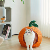 VT-6970279013664_Tangerine_Rattan_Pet_Bed_with_Plush_Cushion